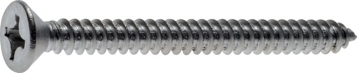 Exemplary representation: Countersunk sheet metal screw with cross recess DIN 7982 C / ISO 7050 (stainless steel A2)