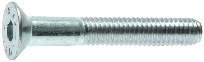 Exemplary representation: Countersunk screw with hexagon socket DIN 7991 / ISO 10642 (steel 8.8 galvanised)