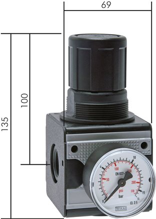 Exemplarische Darstellung: Druckregler & Präzisionsdruckregler - Multifix-Baureihe 2