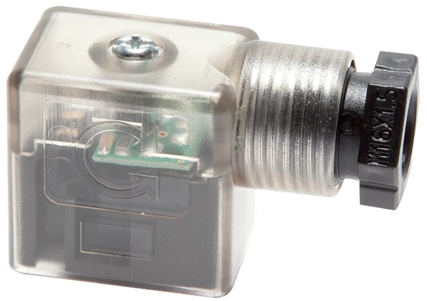 Exemplary representation: Standard plug for solenoid coil, plug size 1